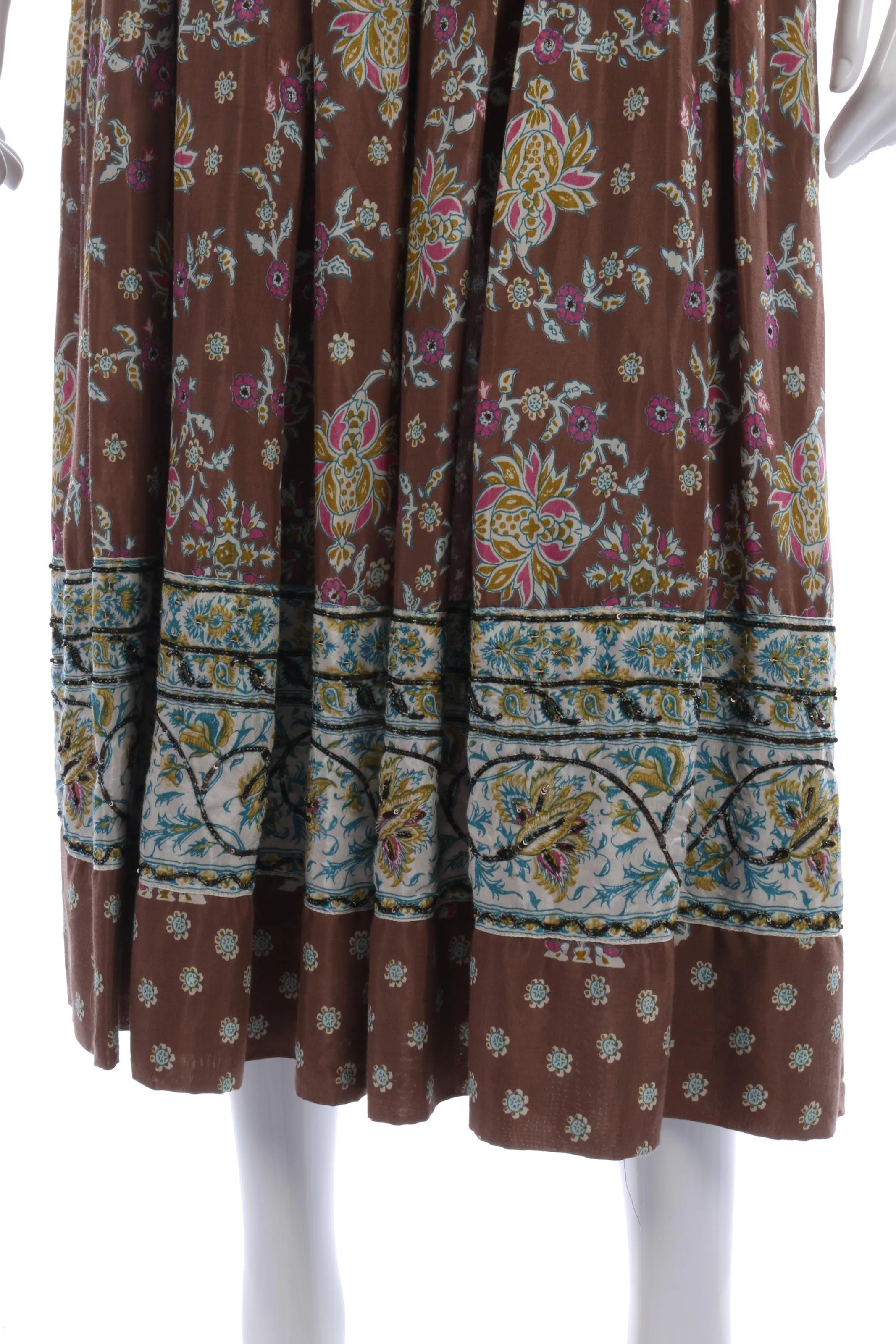 Day Birger Et Mikkelsen brown floral summer dress size S