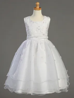 Embroidered Organza Communion Dress LT-SP930