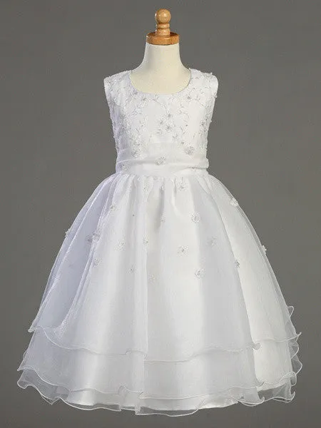 Embroidered Organza Communion Dress LT-SP930