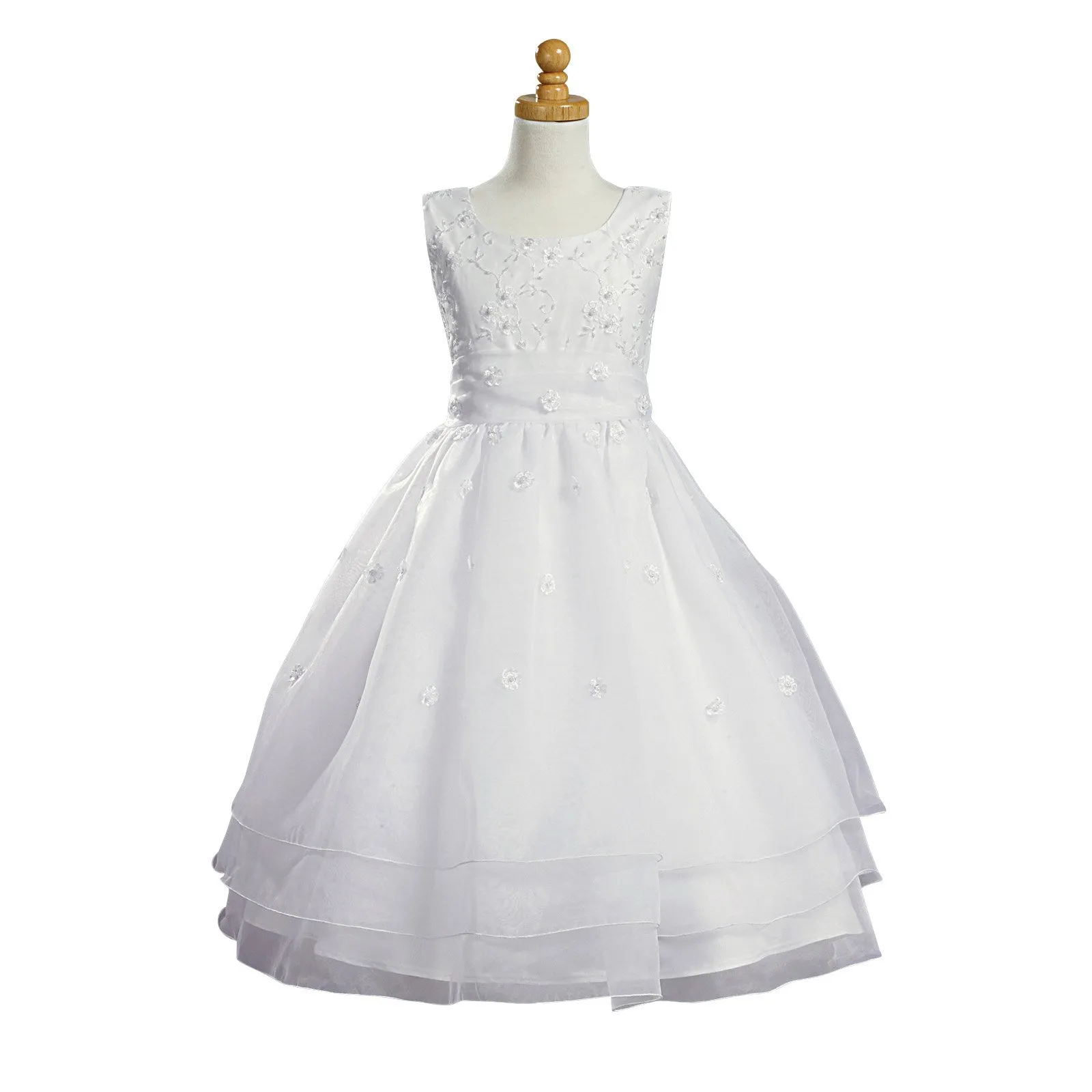 Embroidered Organza Communion Dress LT-SP930