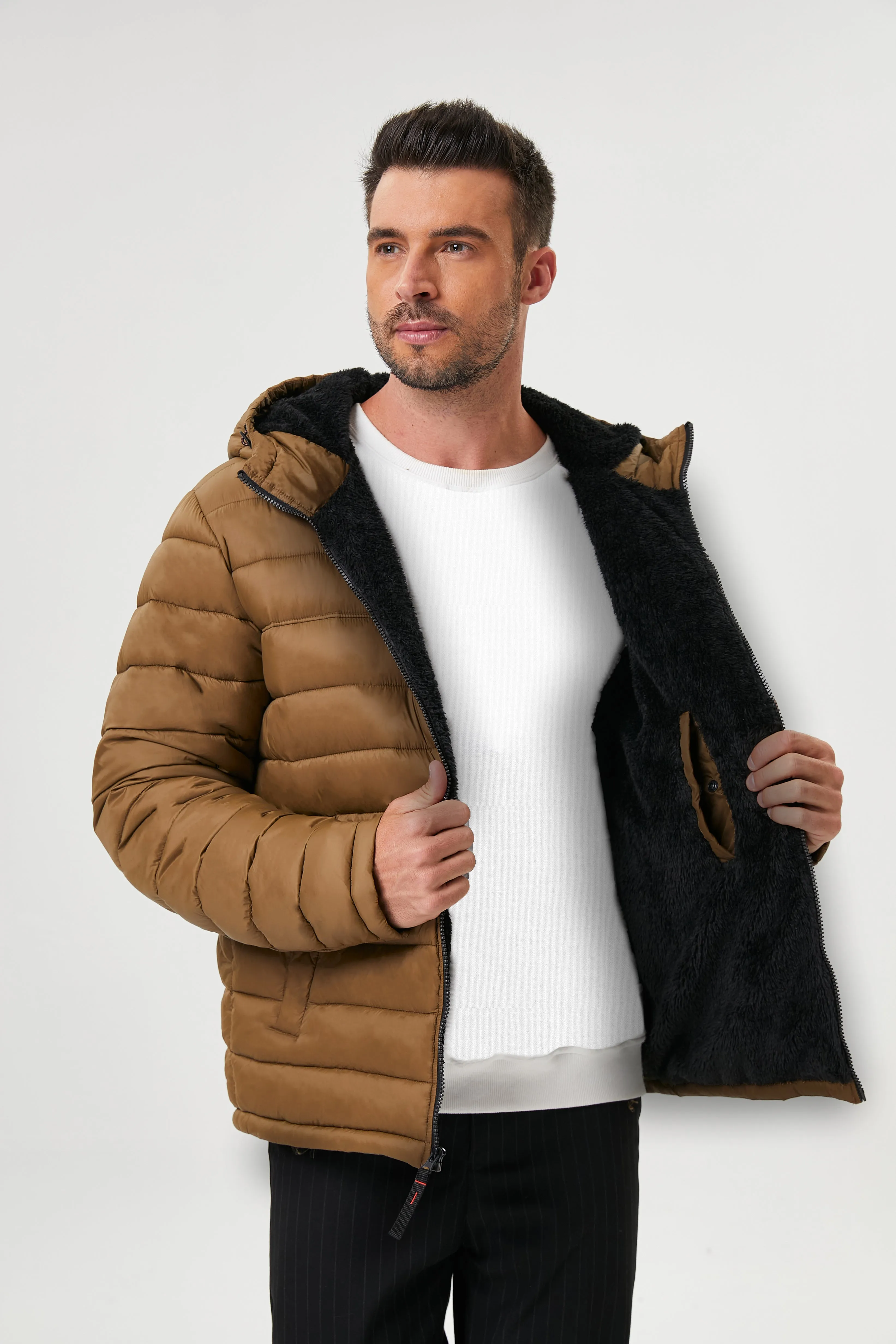 Empire Sherpa Quilted Jacket