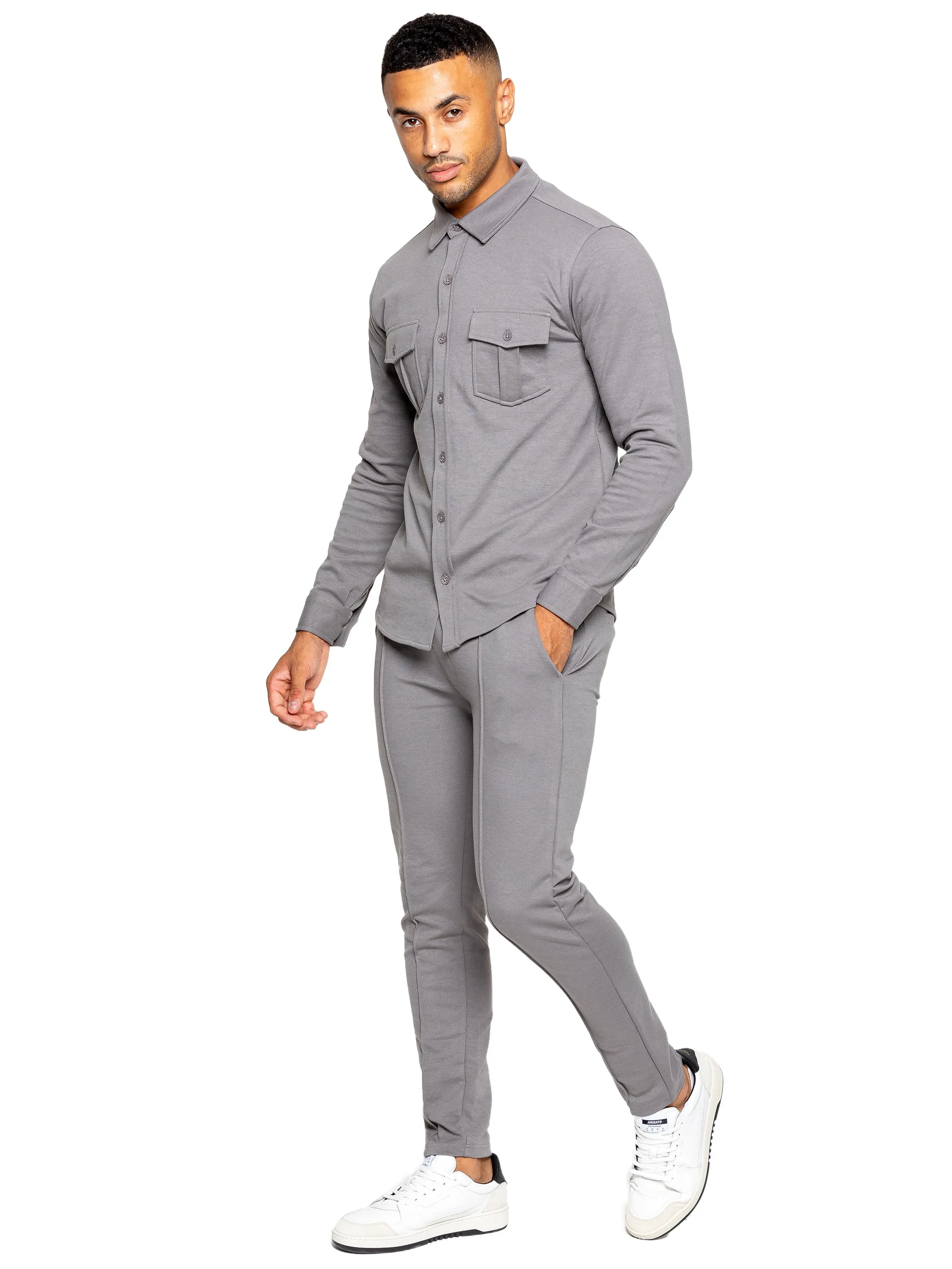 Enzo | Mens Overshirt Tracksuit Set