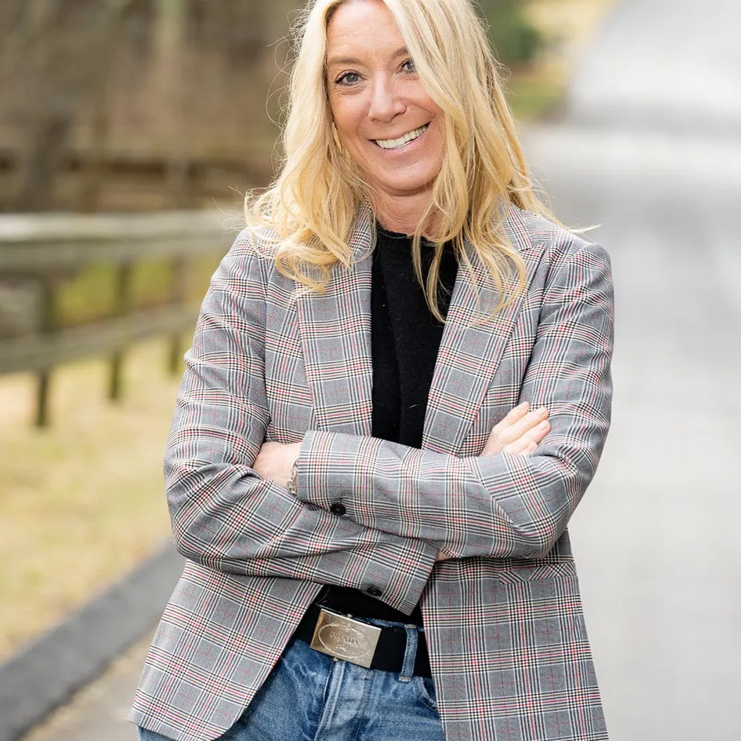 Evil Eye Red Plaid Blazer