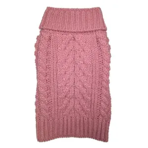 Fabdog | Chunky Turtleneck Dog Jumper - Pink