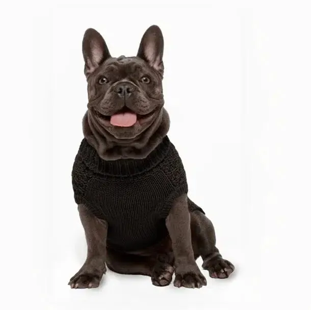 Fabdog | Super Chunky Dog Sweater Black