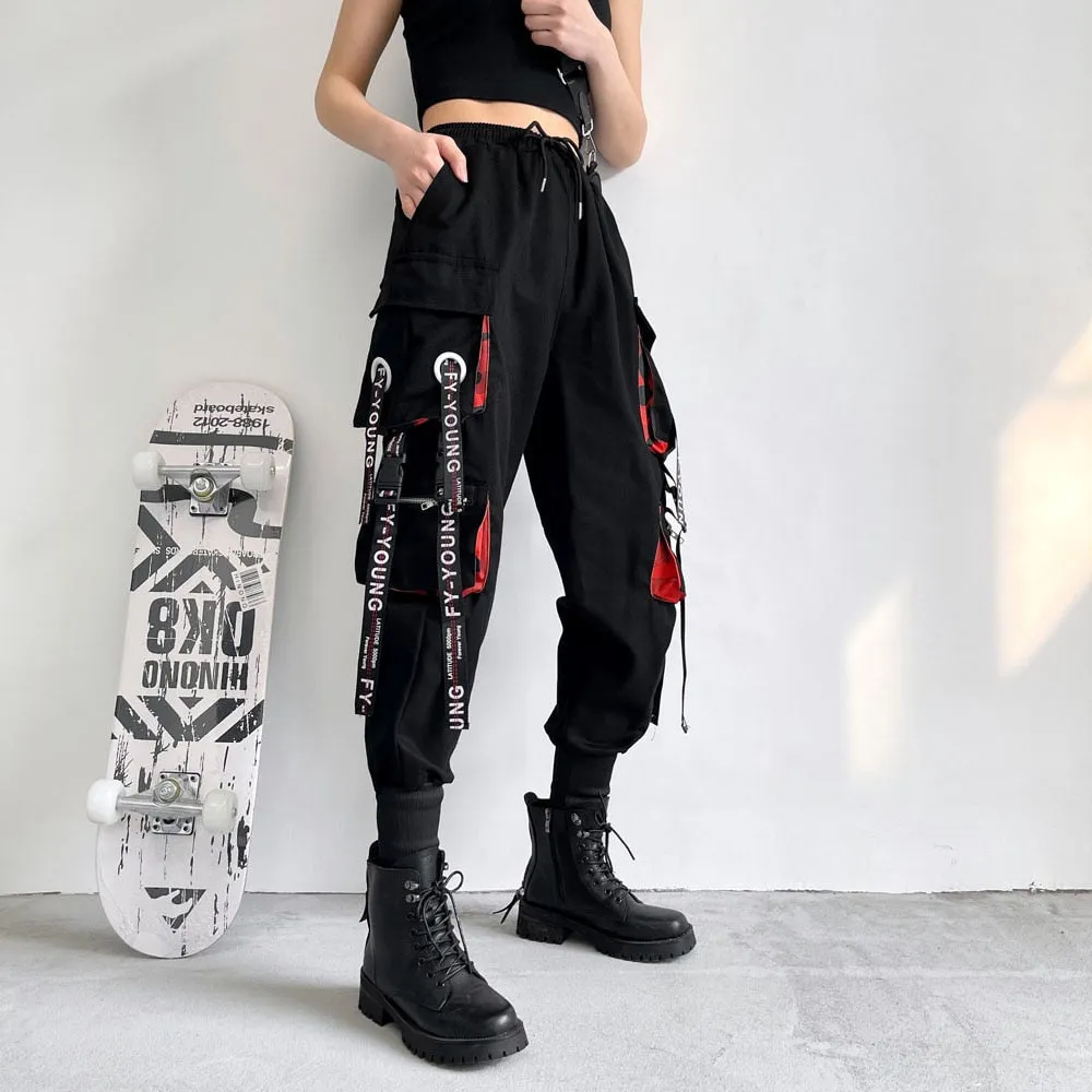 Funki Buys | Pants | Women's Harajuku Streetwear Cargo Pants