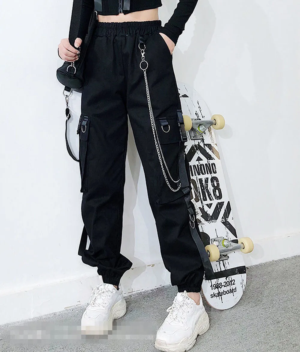 Funki Buys | Pants | Women's Harajuku Streetwear Cargo Pants