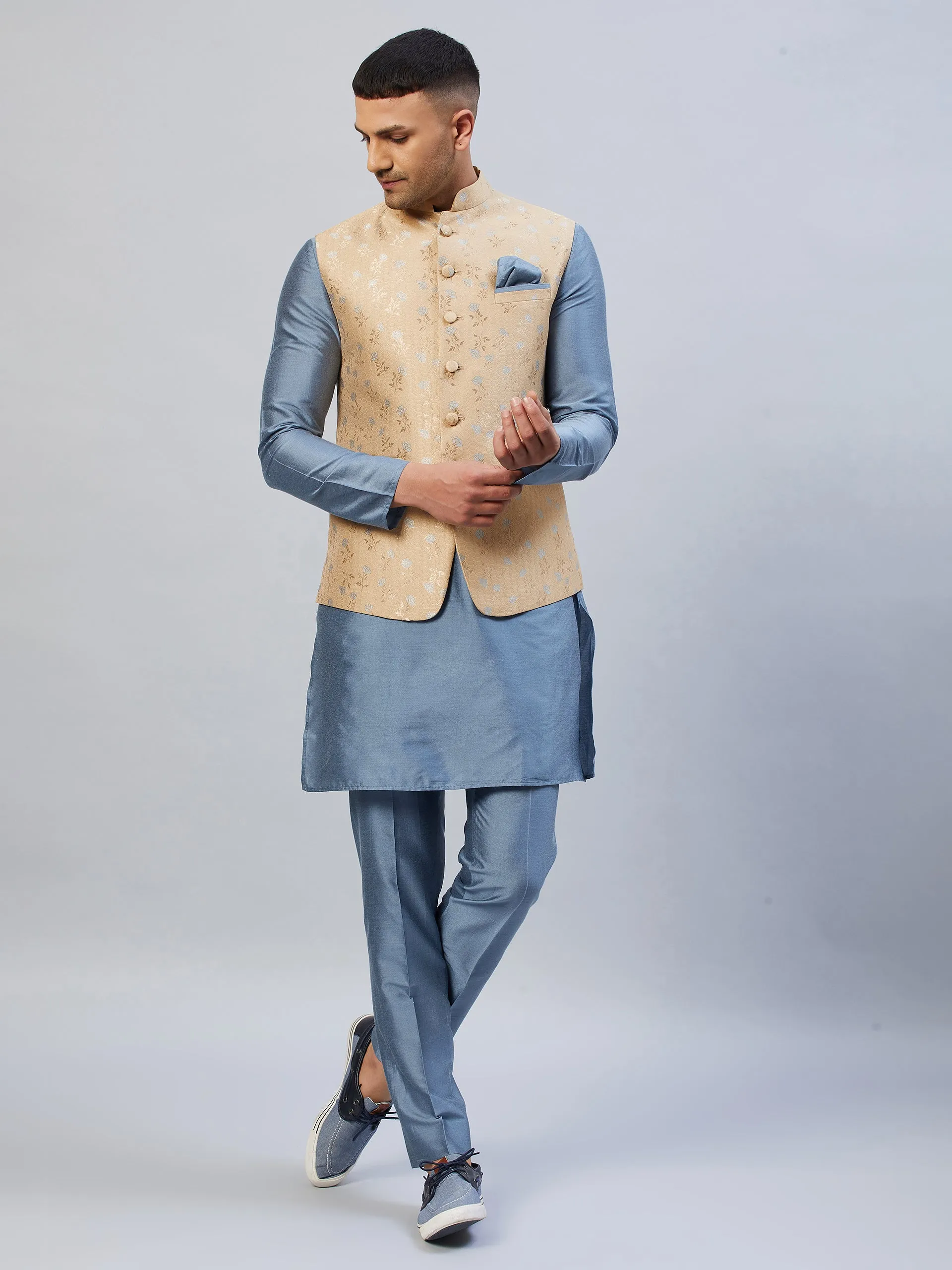 Gleaming Nehru Jacket Set