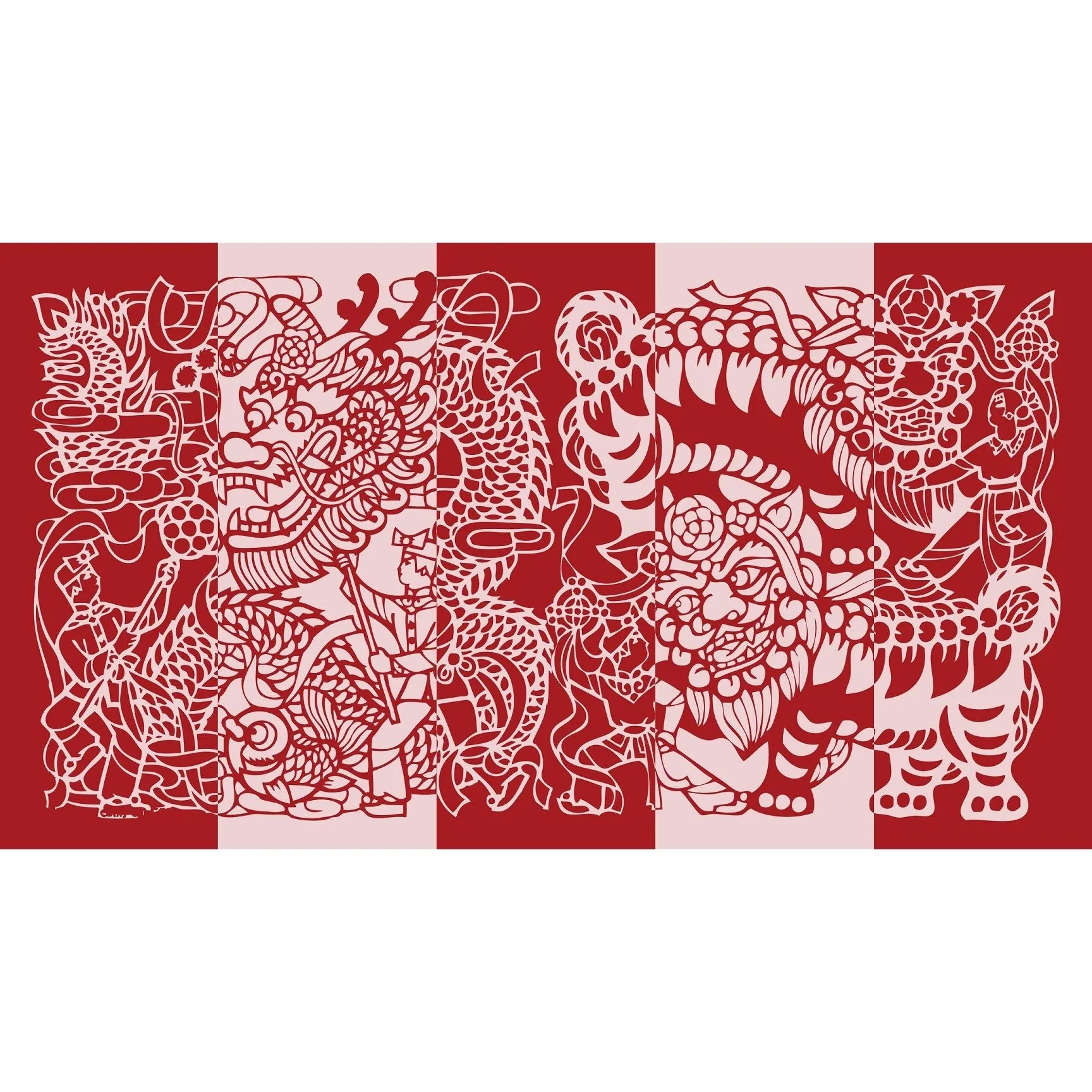 GOD x Teresa's Turkish Towel, Lion Dance Papercut