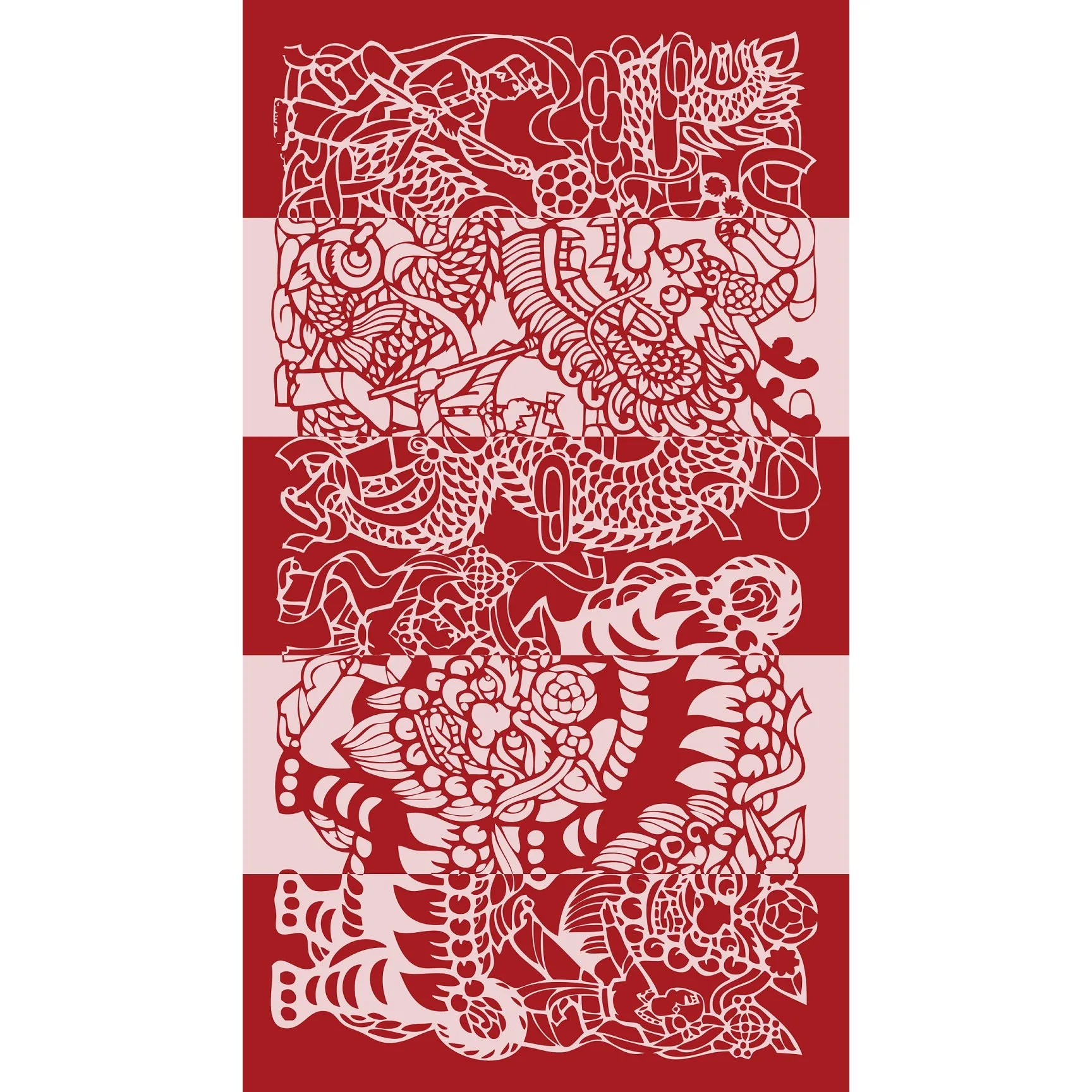 GOD x Teresa's Turkish Towel, Lion Dance Papercut