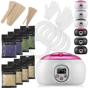 Hair Removal Waxing Kit, Electric Hot Wax Warmer Machine