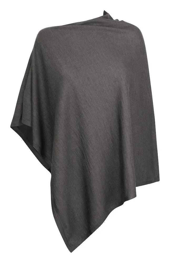 Harvest Poncho Grey melange One size