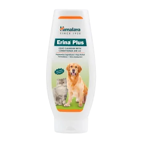 Himalaya Erina Plus Coat Cleanser with Conditioner for Dogs & Cats (Antibacterial & Antidandruff) 200ml