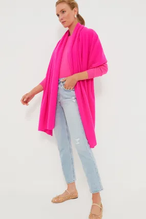 Hot Pink Cashmere Blanket Scarf