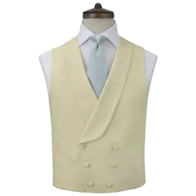 Hudson Lemon Grosgrain Silk and Cotton Waistcoat