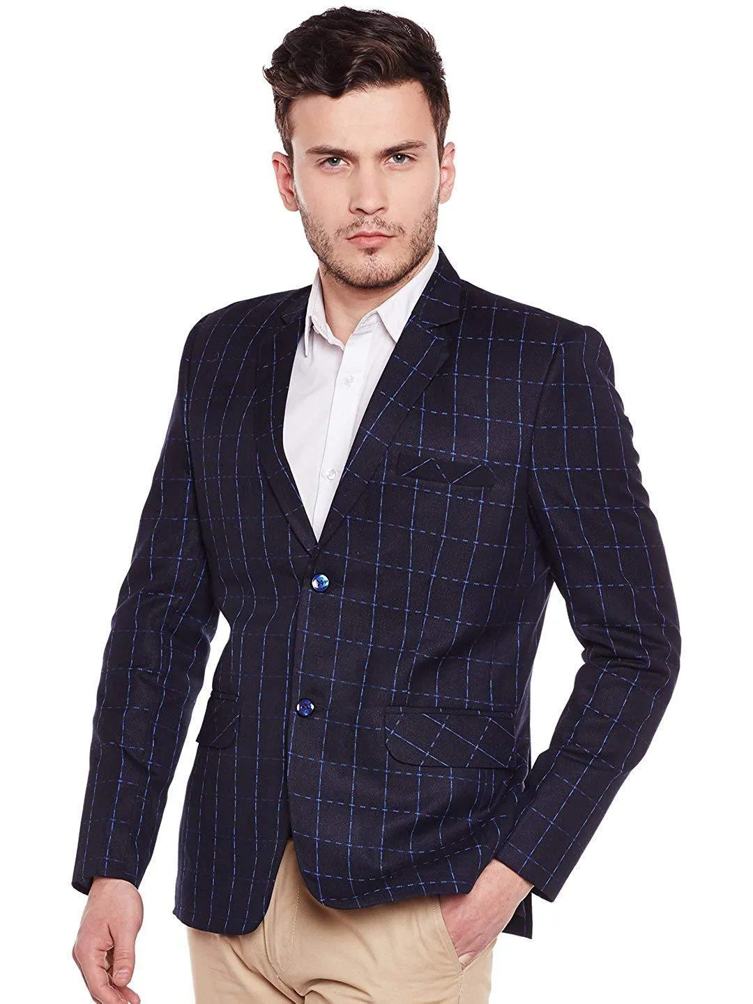 Imported Rayon Blue Blazer