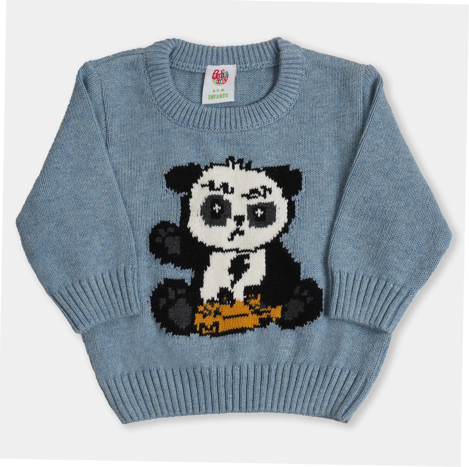 Infant Boys Sweater Tiny Panda - Grey