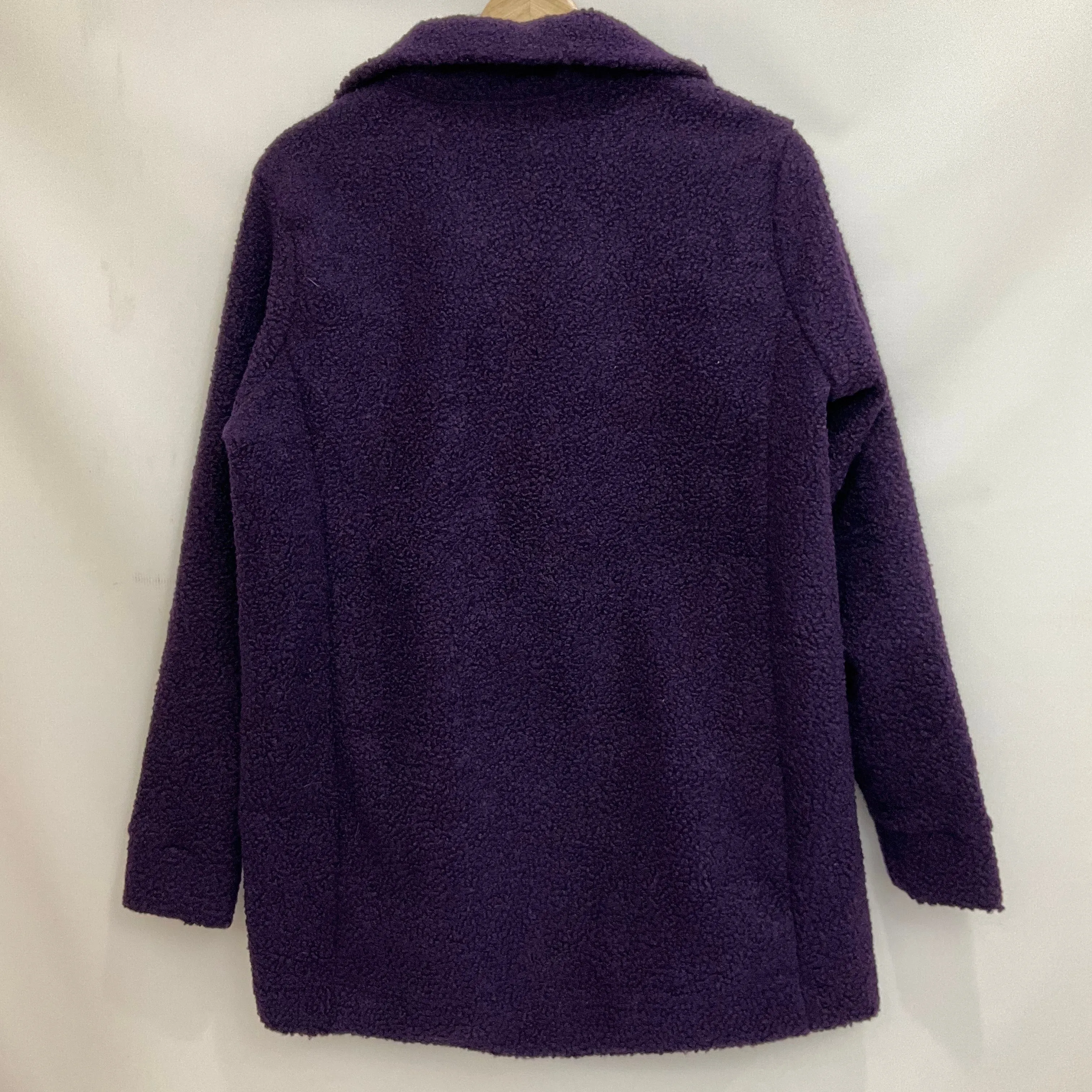 Jacket Faux Fur & Sherpa By Lands End In Purple, Size: M