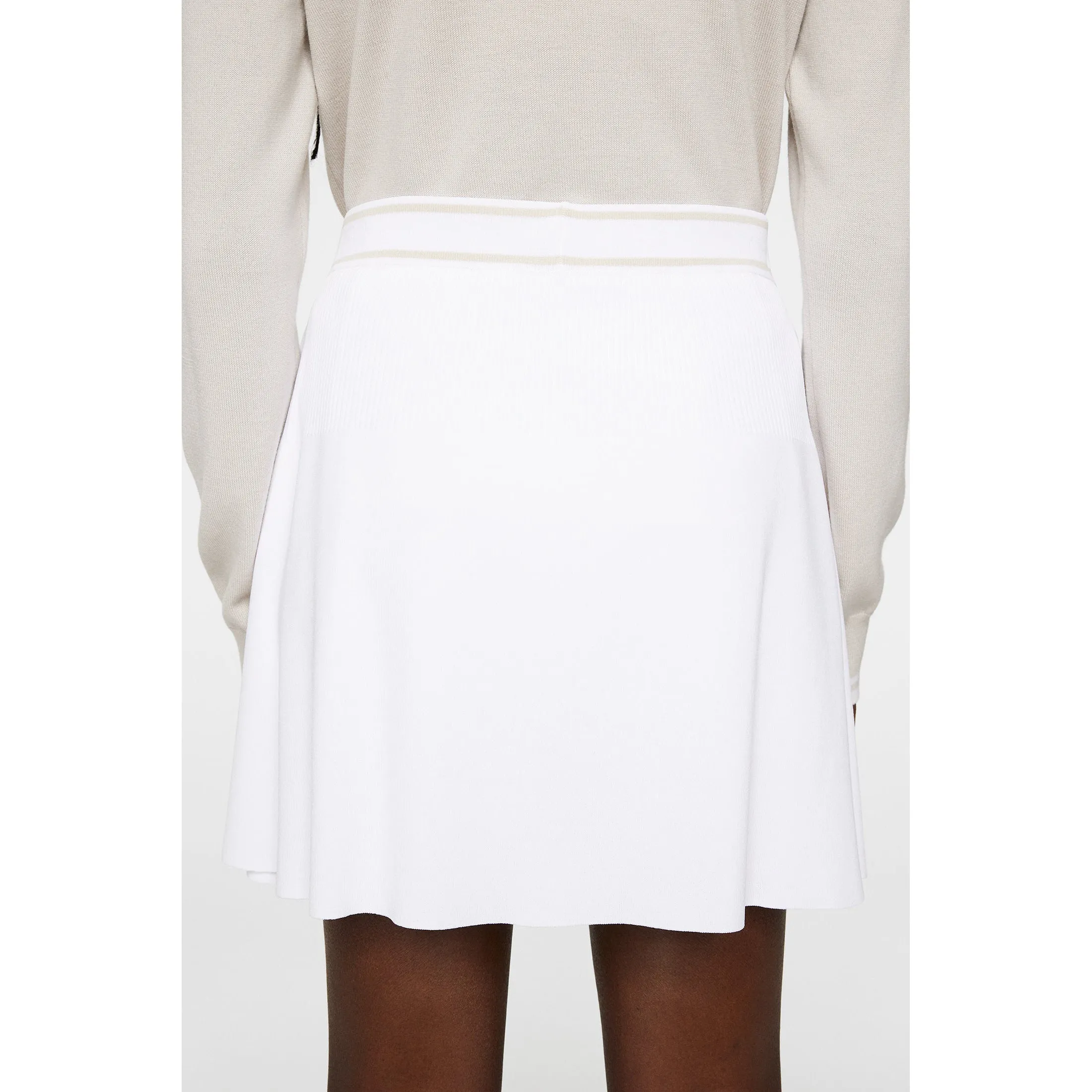 J.Lindeberg Women's Emma Knitted Golf Skirt - White