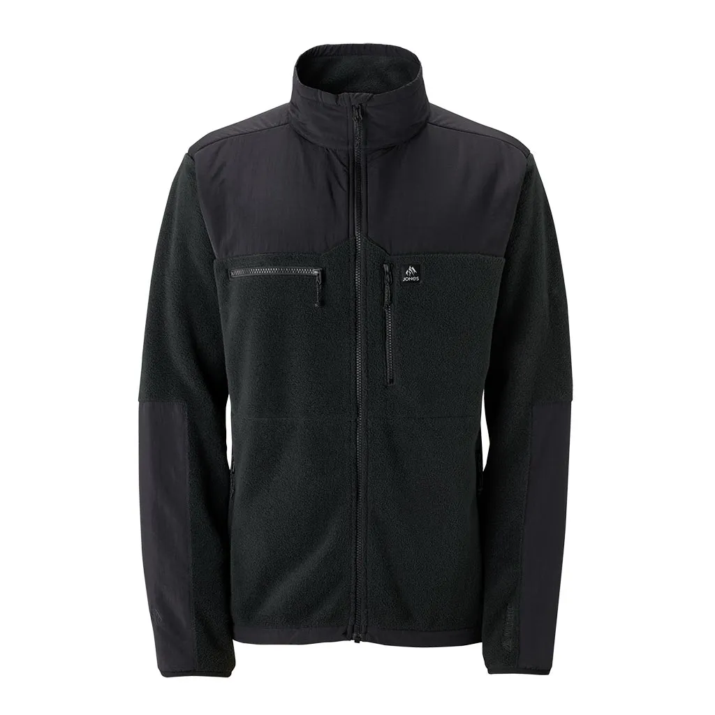 Jones Base Camp Recycled Fleece Jacket - Stealth Black