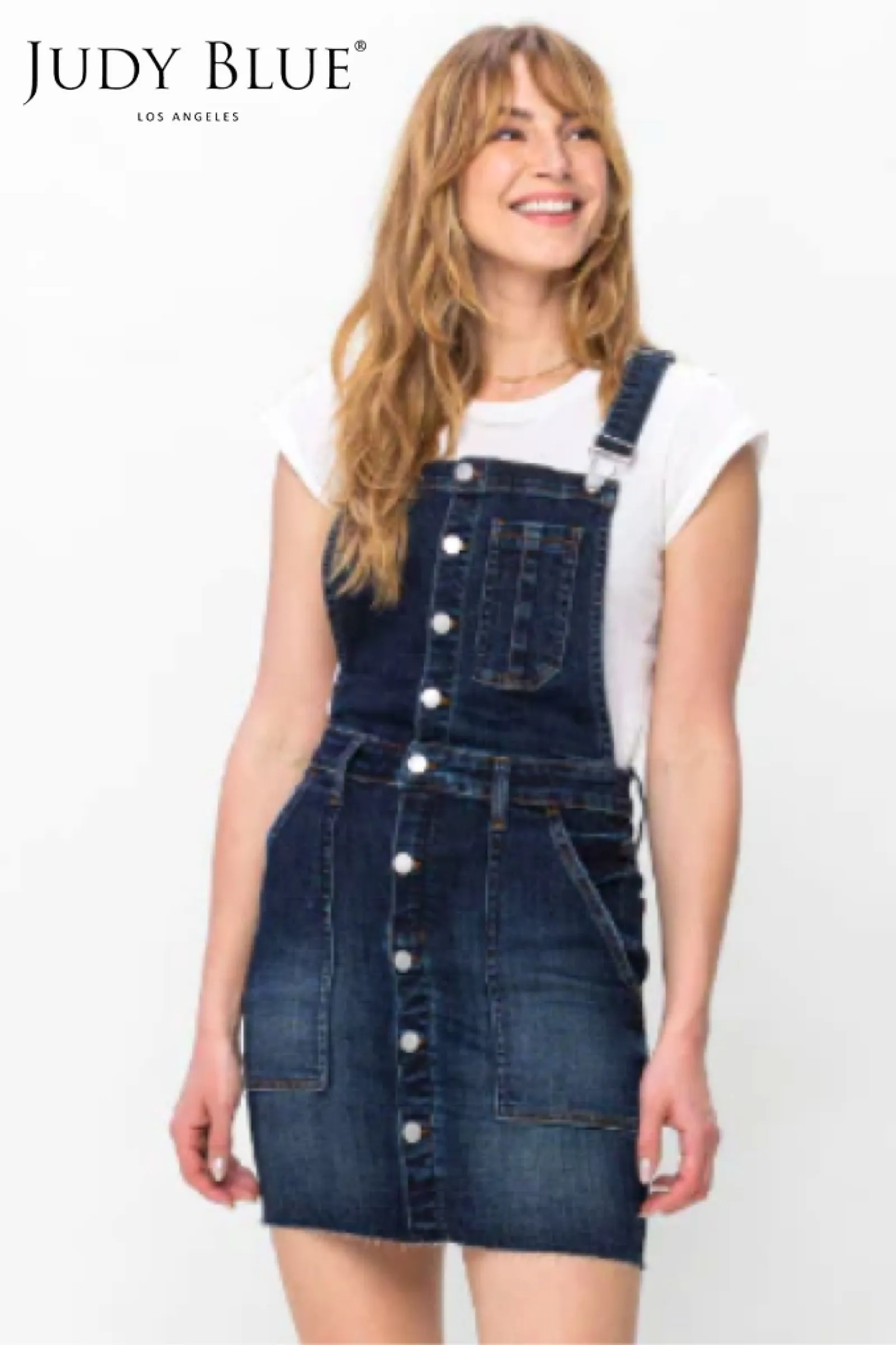 Judy Blue High Waist Overall Mini Skirt