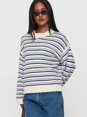 Karolyn Sweater Blue Stripe