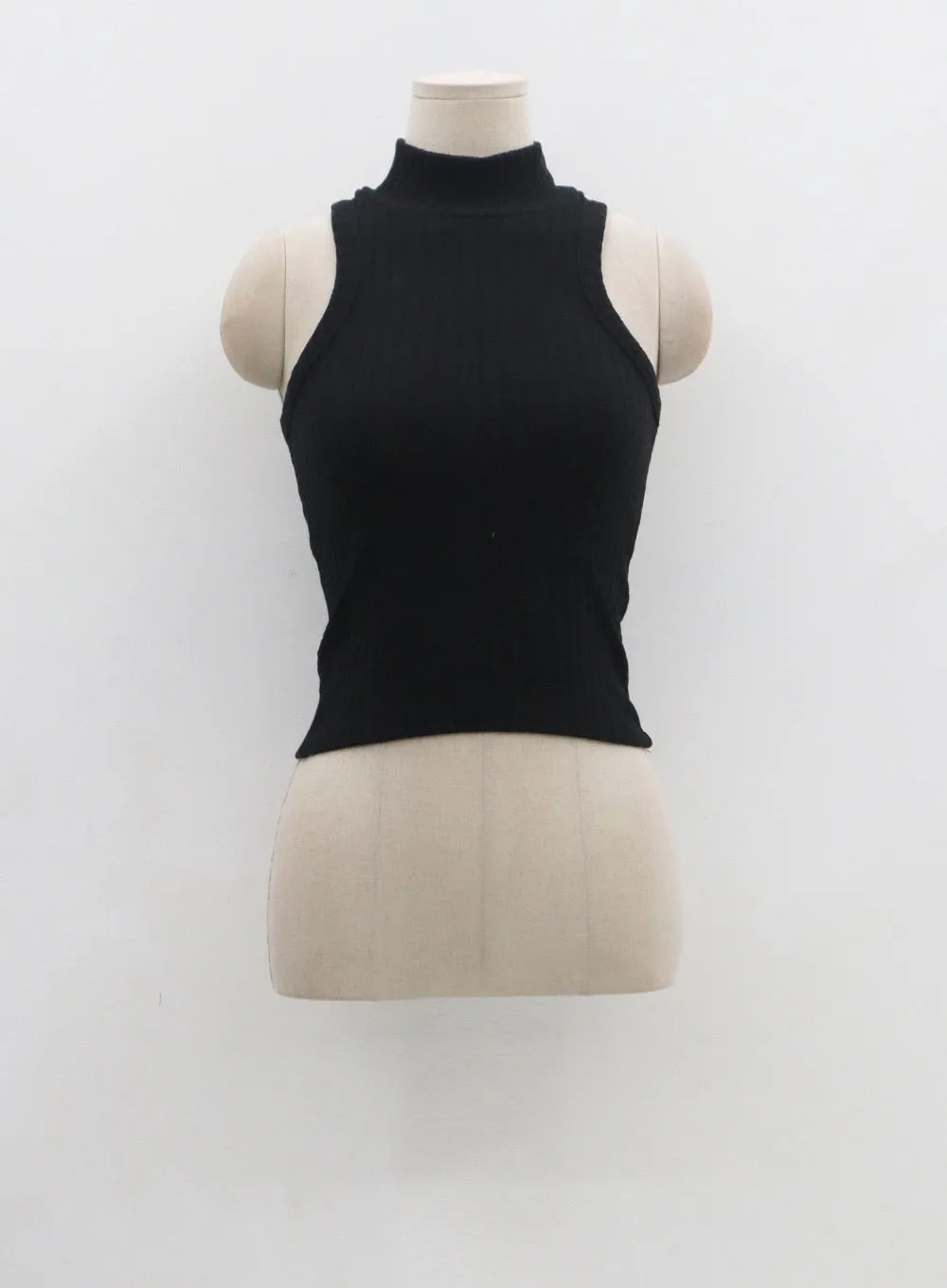 Knit Turtleneck Tank Top And Bolero Set CN11