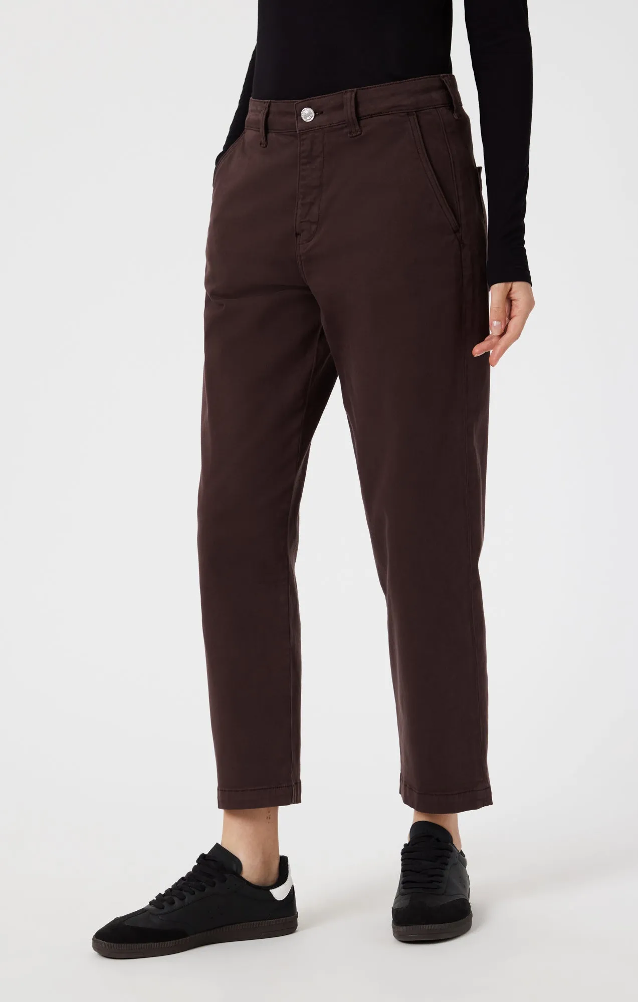 LAUREN STRAIGHT CHINO IN CURRANT CASUAL TWILL