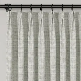 Lydia Lattice Jacquard Curtain Pleated