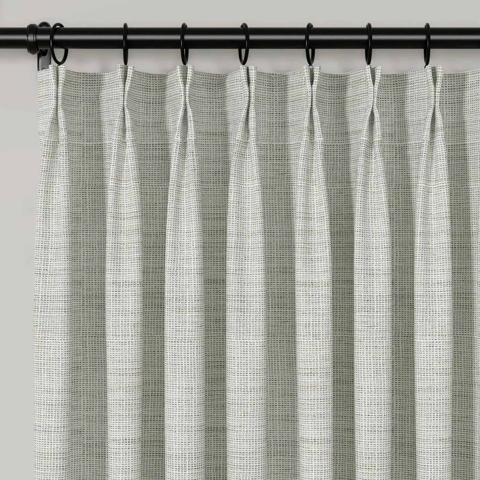 Lydia Lattice Jacquard Curtain Pleated