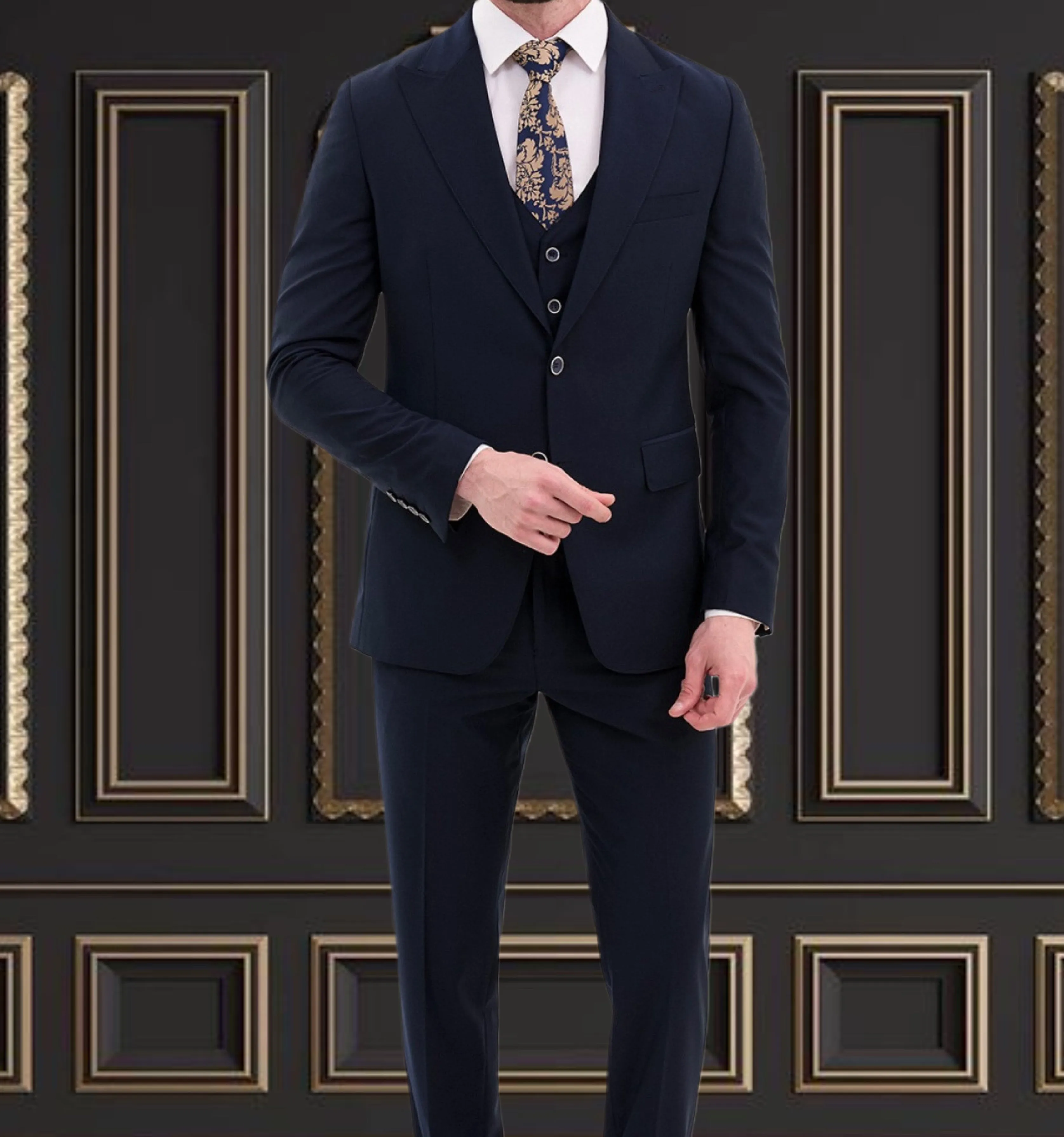 Men Navy Blue Suit | Premium Formal Wear in Hayward, CA