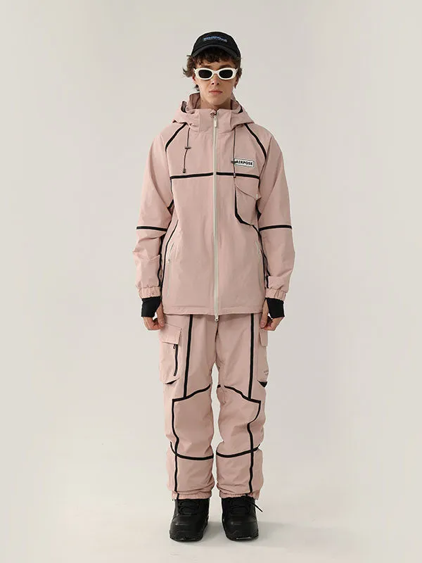 Men's Air Pose Mountain Breaker Stripe Cargo Snow Suits