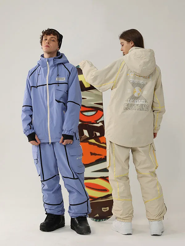 Men's Air Pose Mountain Breaker Stripe Cargo Snow Suits