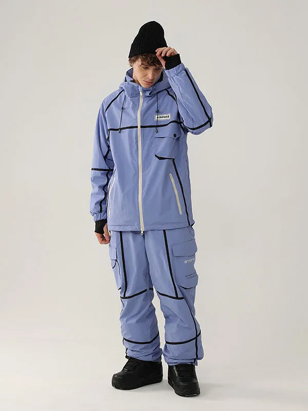 Men's Air Pose Mountain Breaker Stripe Cargo Snow Suits