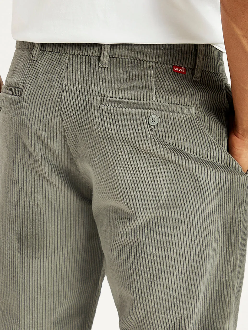 Men's Grey Straight Fit Chinos