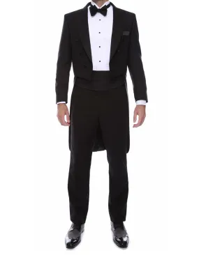 Mens Modern Tail Tuxedo in Black