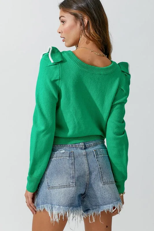 Mitzi Ruffle Sweater