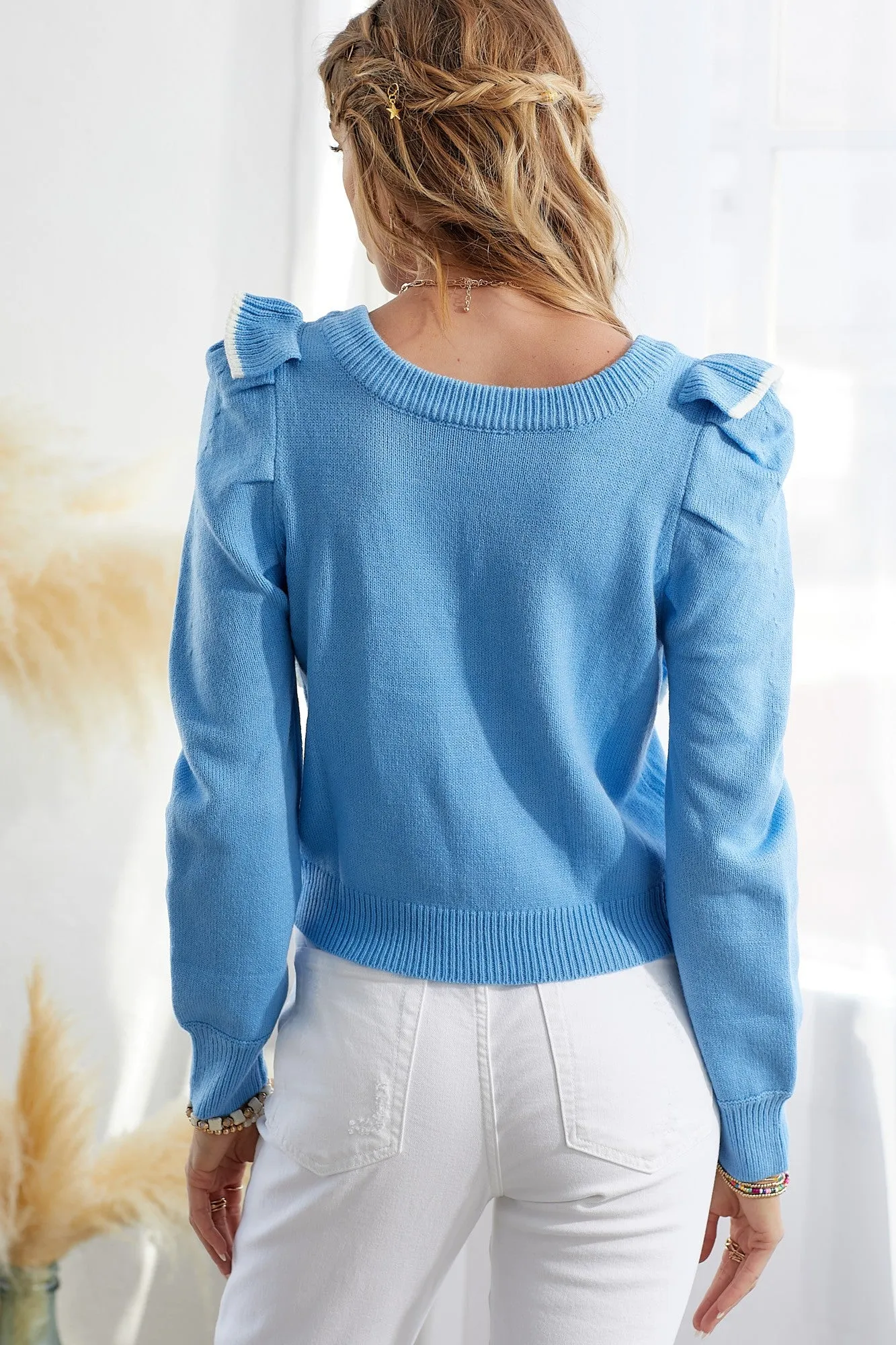 Mitzi Ruffle Sweater