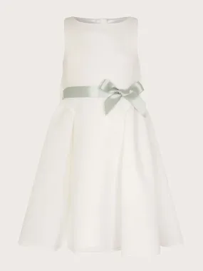 Molly scuba bridesmaid dress ivory