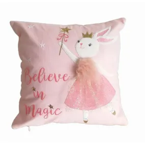 Mon-Ami Whimsical 'Believe in Magic' 3D Decorative Pillow