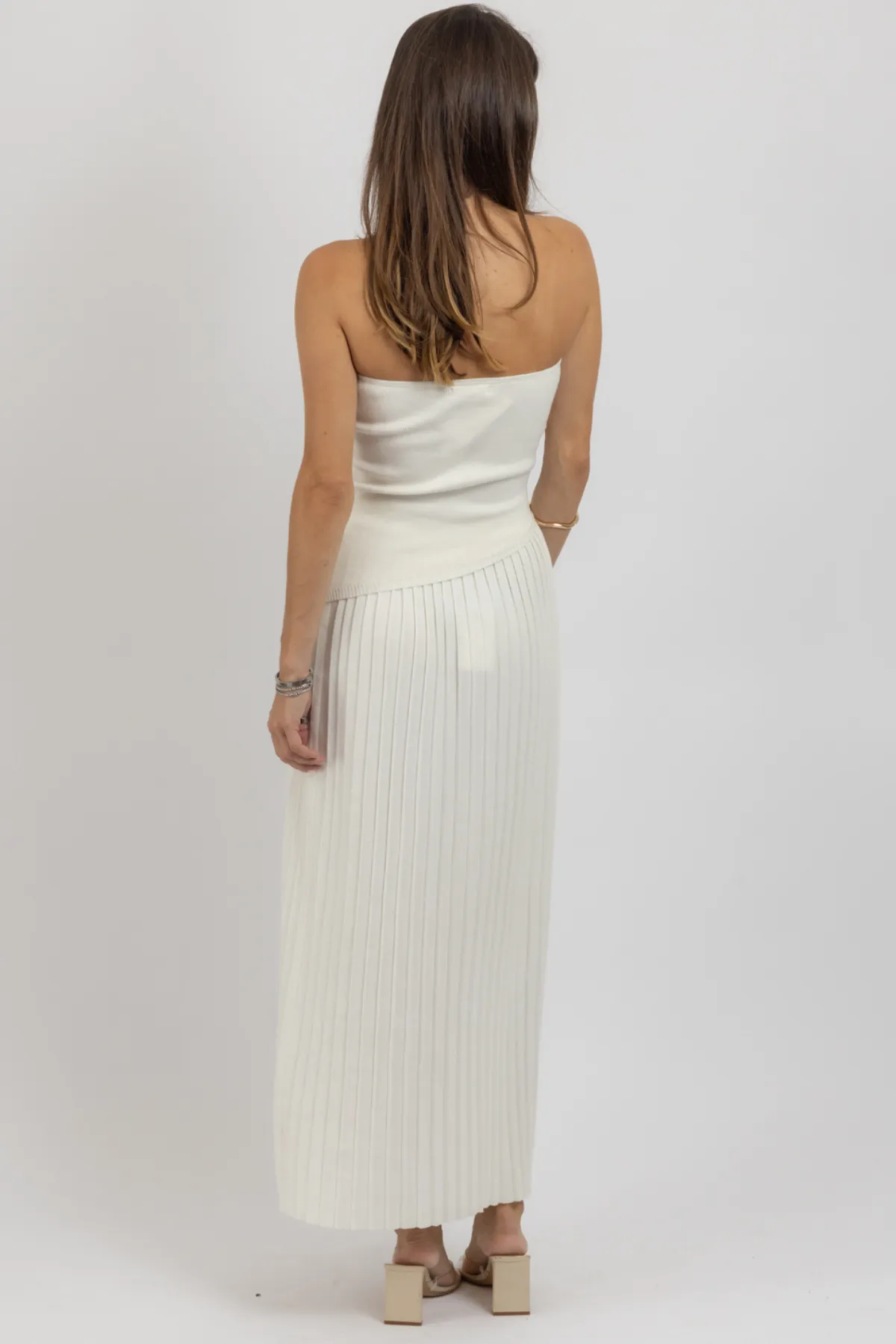 MONARCH PLEATED MAXI SKIRT