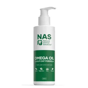 Natural Animal Solutions Omega Oil Supplement for Cats 200ml