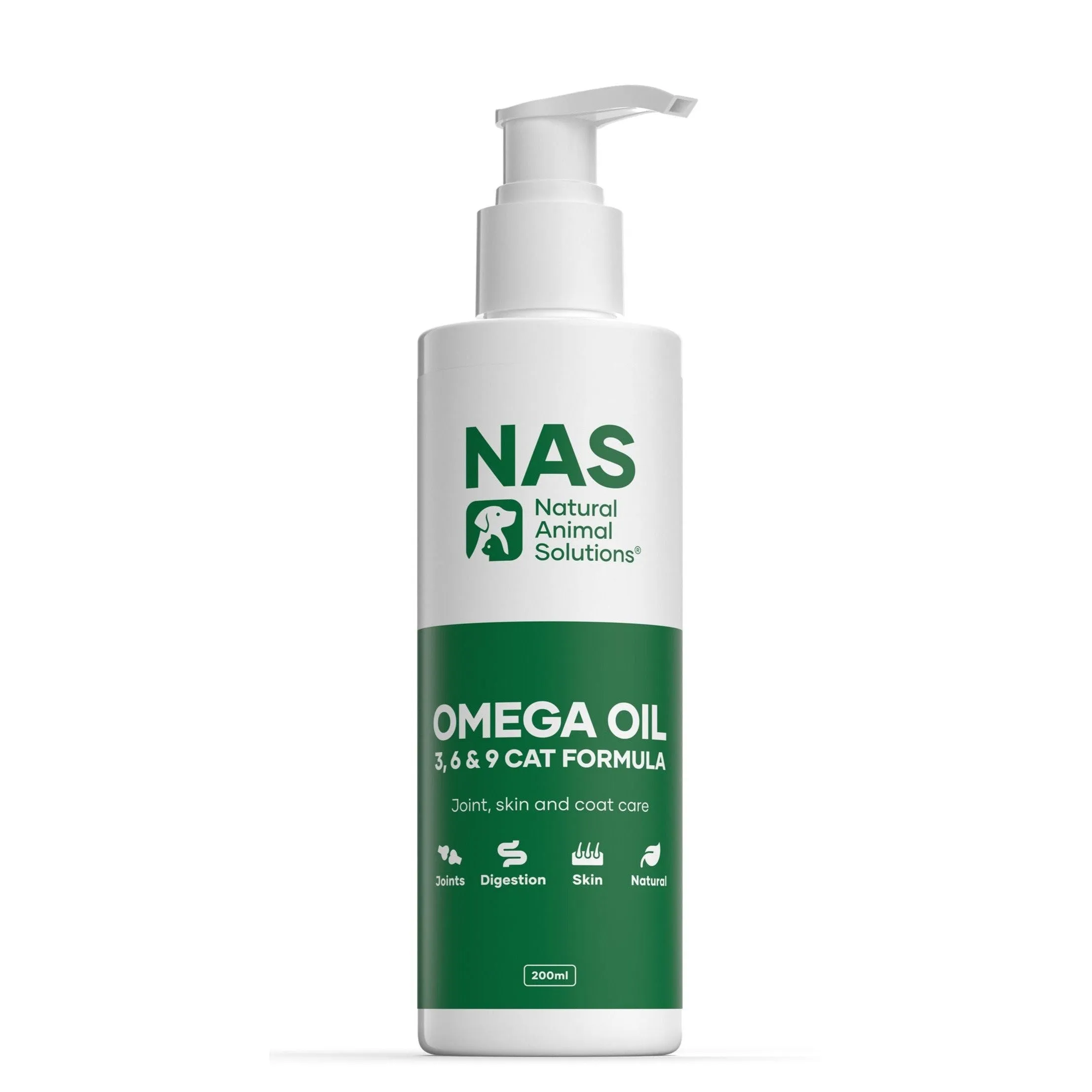 Natural Animal Solutions Omega Oil Supplement for Cats 200ml