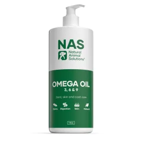 Natural Animal Solutions Omega Oil Supplement for Dogs and Horses 1L