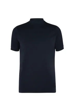 Navy Mock Neck T-Shirt