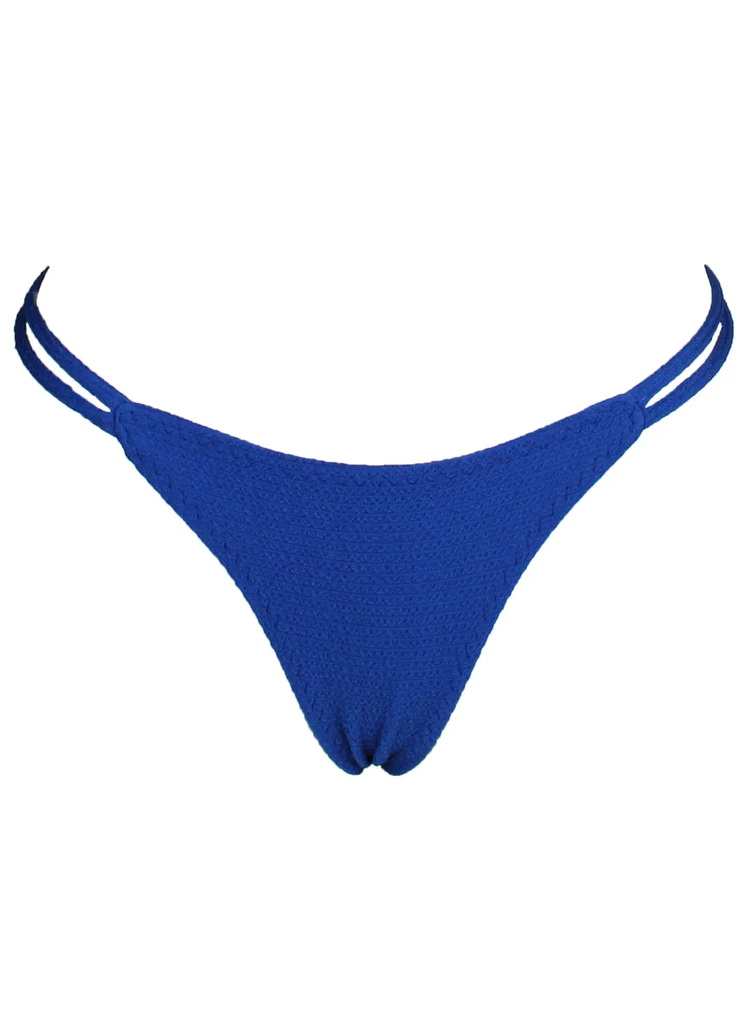 NEW TRADITIONAL COBALT BLUE TEXTURE BIKINI Swimwear