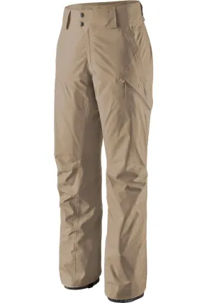 Patagonia Womens Powder Town Snow Pants Seabird Grey