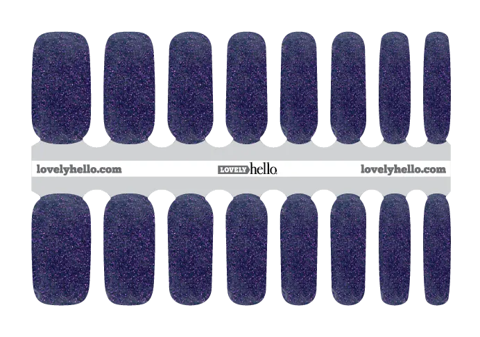 Perfect Purple Glitter Nail Wraps