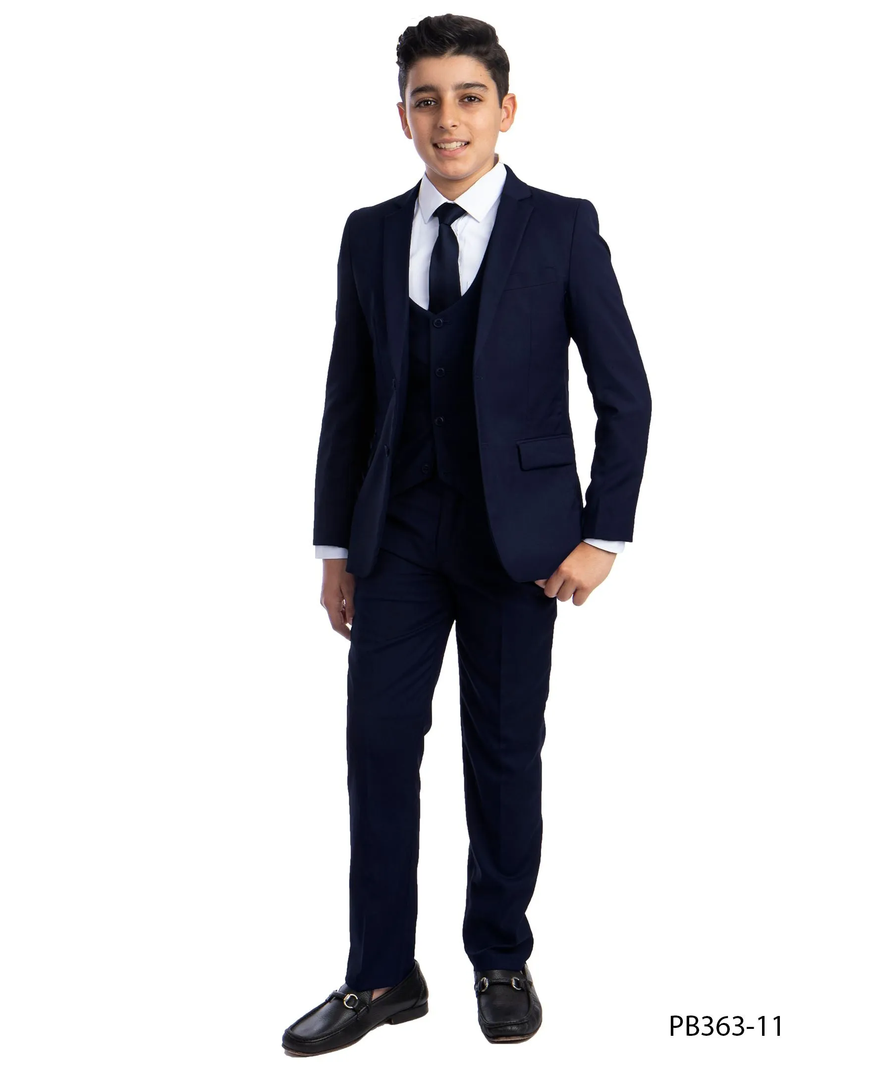 Perry Ellis Portfolio Solid 5-Piece Slim Fit Suit (Toddlers)