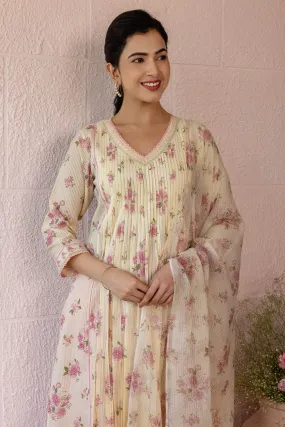 Pleated Rosebush Kurta